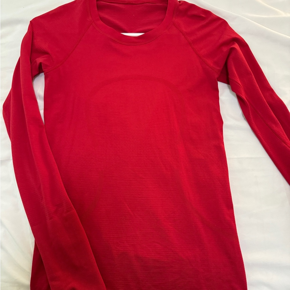 COPY - lululemon red long sleeve swiftly SOLDDDDD